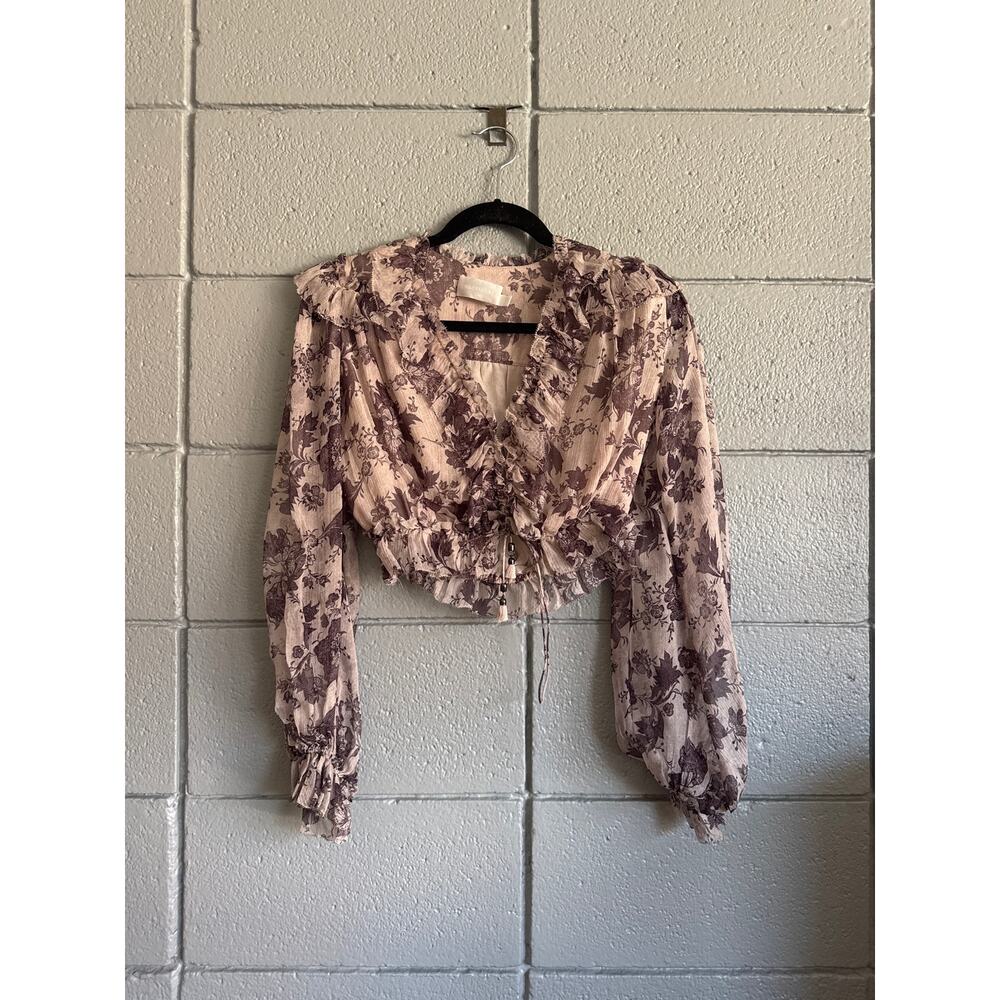 Zimmerman Juno Tie Blouse and Pants in Aged Batik size 0/1 - Picture 4 of 9